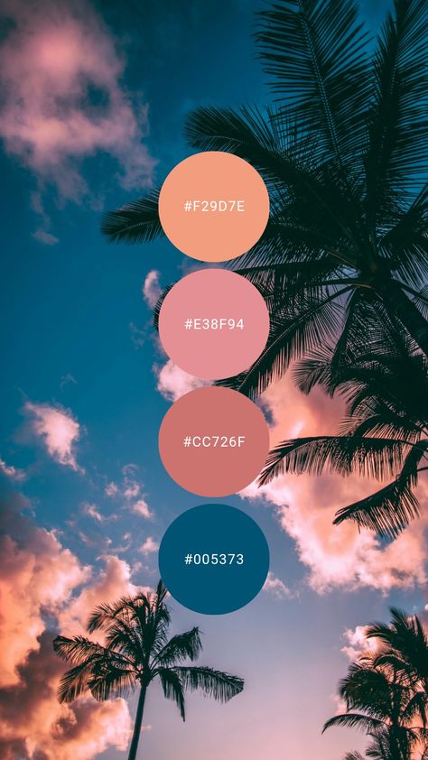 Pink Peach Blue Color Palette, Tan Blue Pink Color Palette, Blue Pink Gold Color Palette, Blue Pink Brown Palette, Blue And Coral Palette, Sunset Ocean Color Palette, Peach Blue Color Palette, Pastel Sunset Color Palette, Peach And Blue Color Palette