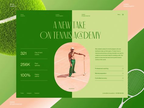 Academy Website Design, Tennis Academy, Building Crafts, Sports Website, Ui Ux Designer, Ux Designer, Beautiful Sites, Website Design Inspiration, Pickleball