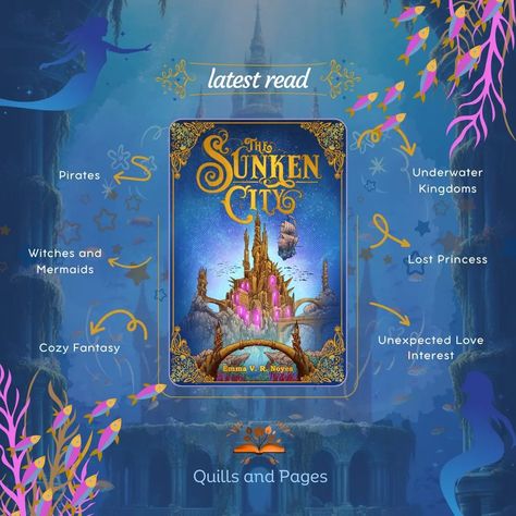 Book Review The Sunken city by @emmanoyesmaybe Just finished listening to this audiobook provided by @netgalley and mind I say what a story. And the end is a massive cliffhanger 😝. Anyway the book was good. Amazing magic system, secrets, mysteries, adventures, love triangle (well sort of), a great plot and that effing cliffhanger 😂😅. Ddetailed rating is on my blog. Link in bio #bookblogger #bookreviews #quillsreviews #quillsandpages #thesunkencity #netgalleyreads #netgalley Sunken City, Unexpected Love, Magic System, Love Triangle, Mermaid Princess, Book Blogger, Say What, Book Review, Audio Books