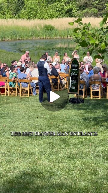 Ohio Wedding Planner | Tiffany BlaskisKnox on Instagram: "Watch until the end….  THE BEST FLOWER MAN (aka bride’s brother) entrance 🎤  #flowerman #bridesbrother #ohiowedding #hockinghills #ohiobride #tbktheplanningbee #weddingplanner #ohioweddingplanner #outdoorwedding #flowers #aisle #ceremony" Flower Bros Wedding, Flower Guys Wedding Funny, Flower Man Wedding Funny, Flowerman Weddings, Flower Guy Wedding Funny, Flower Men Wedding Funny, Gatlinburg Wedding, Flower Man, Gatlinburg Weddings