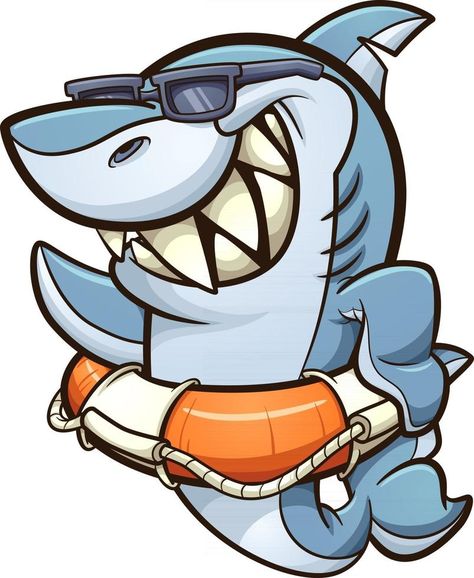 Shark With Sunglasses, Japanese Ronin, Evil Cartoon Characters, Cool Sharks, Angry Dog, Cartoon Chicken, Shark Logo, Sharks Funny, Zombie Hand