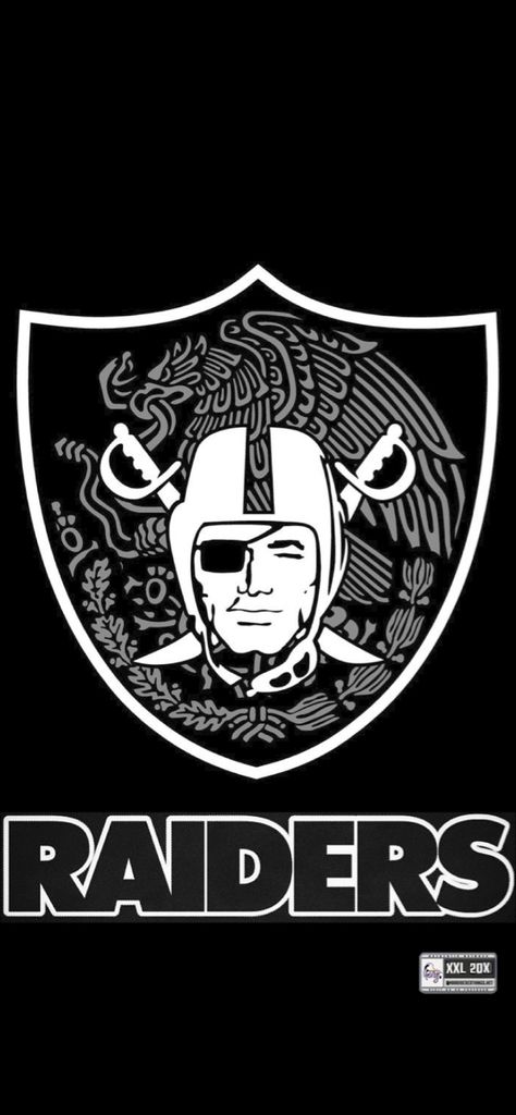 Raiders Wallpaper Iphone, Raiders Drawings, Raiders Logo Wallpapers, Las Vegas Raiders Wallpaper, Mexican Flag Drawing, Raider Logo, Raiders Emblem, Raiders Cake, Raiders Stickers