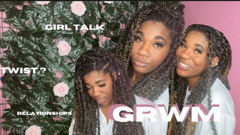 #youtube #thumbnail #grwm #blackwoman #make #make Youtube Thumbnails, Youtube Thumbnail, Girl Talk, Content Creator, Twist, The Creator