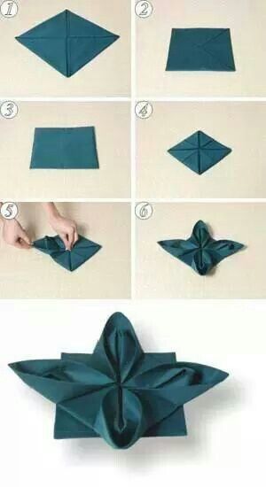 Napkin Diy Napkin Folding, Beautiful Napkin Folding, Napkin Folding Tutorial, Fancy Napkin Folding, Christmas Napkin Folding, Easy Napkin Folding, Cloth Napkin Folding, Paper Napkin Folding, Creative Napkins