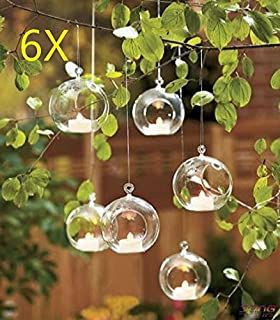 Hanging Glass Vase, Table Candle Holders, House Candle Holder, Hanging Candle Holder, Flameless Tea Lights, Garden Party Decorations, Candle Holders Wedding, Garden Wedding Decorations, Garden Wedding Venue