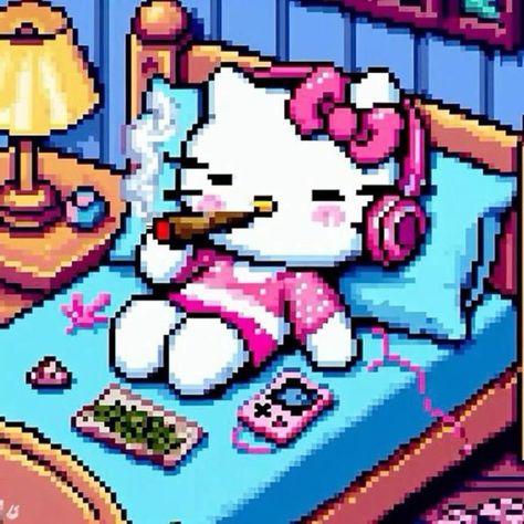 Ipod And Headphones, Pink Cozy Bedroom, Coquette Core Aesthetic, Pink Ipod, Images Hello Kitty, Hello Kitty Videos, Arte Indie, Coquette Core, Walpaper Hello Kitty