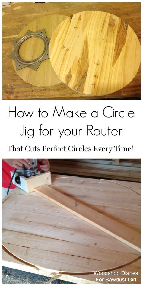 Circle Jig, Woodshop Diaries, Sawdust Girl, Router Woodworking, Learn Woodworking, Popular Woodworking, Woodworking Jigs, Wood Working For Beginners, Woodworking Plans Free