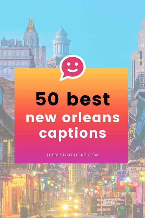 If you’re planning a trip down to the Big Easy, you’ll need some catchy and funny New Orleans quotes, sayings, and captions for all your footage! #NOLA #neworleans New Orleans Quotes, Catchy Captions, New Orleans Vacation, Love Captions, Cute Captions, The Big Easy, New Orleans Travel, Caption For Yourself, Quotes Instagram