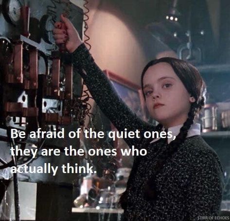 Addams Family Quotes, Wednesday Addams Quotes, Funny Wednesday, Addams Familie, Wednesday Quotes, The Quiet Ones, Addams Family, Wednesday Addams, Intj