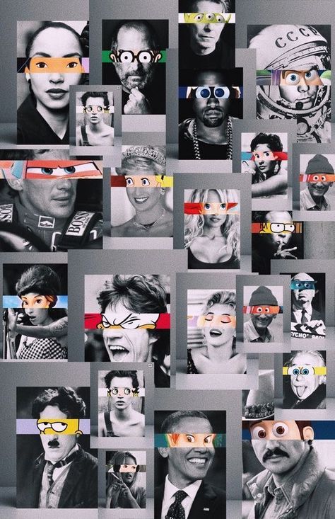 Colored Glasses, Photographie Portrait Inspiration, Arte Sketchbook, Collage Design, A Collage, Art Plastique, Graphic Design Posters, Digital Collage, Graphic Design Inspiration