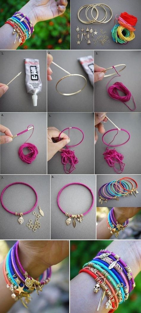 Diy Jewelry To Sell, Bracelets Handmade Diy, Bracelet Craft Diy, Diy Jewelry Unique, Making Bracelets, Diy Jewelry Inspiration, Diy Bracelets Easy, Diy Bracelet Designs, Diy Bracelets Patterns