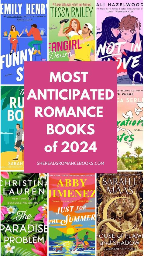 40 Most Anticipated New Romance Books to Read in 2024 – She Reads Romance Books Romance Bookshelf, New Romance Books, Romance Books To Read, Pretty Mess, Tbr List, Big Books, New Romance, Good Romance Books, Romantic Books