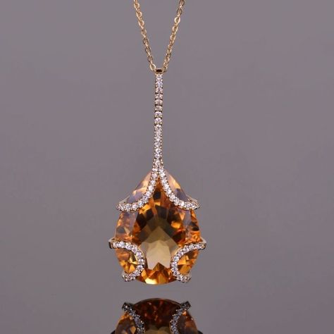 Citrine Fine Jewelry, Yellow Topaz Jewelry, Stylish Gold Earrings, Champagne Sapphire, Extraordinary Jewelry, Citrine Jewelry, Yellow Jewelry, Citrine Pendant, Topaz Necklace