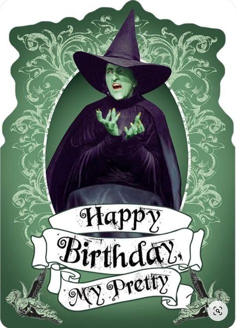 Witch Cards, Happy Birthday Humorous, Funny Happy Birthday Wishes, Happy Birthday Vintage, Birthday Greetings Friend, Happy Birthday Art, Happy Birthday Greetings Friends, Happy Birthday Wishes Cards, Happy Birthday Meme