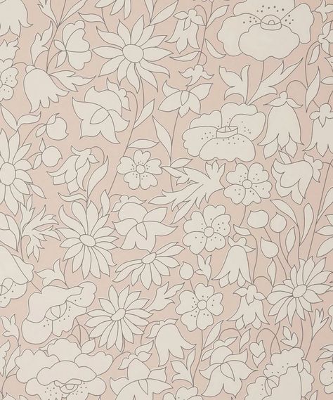 Liberty Interiors - Poppy Meadow Wallpaper in Ointment Liberty Wallpaper, Meadow Wallpaper, Interior Wallpaper, Floral Interior, Wallpaper Rolls, Kelly Wearstler, Pattern Library, Wallpaper Calculator, London Art