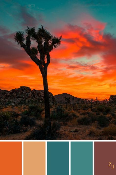 Sedona Sunset Scheme. Joshua Tree Color Palette, Desert Sunset Color Palette, Dawn Color Palette, Saturation Art, Color Palette Desert, Portfolio Sketchbook, Desert Color Palette, Sedona Sunset, Sunset Color Palette