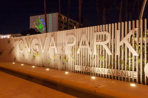 Tongva Park, Monument Signage, Entrance Signage, Park Signage, Wayfinding Signage Design, Monument Signs, Wall Signage, Entrance Gates Design, Exterior Signage