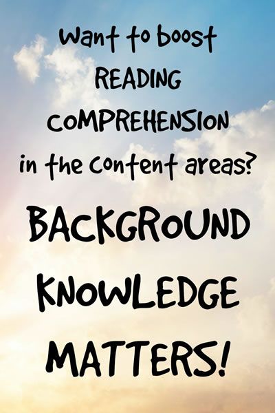 BACKGROUND KNOWLEDGE MATTERS Sight Word Songs, Special Education Reading, Reading Comprehension For Kids, Improve Reading Comprehension, Alternative Education, Background Knowledge, Guided Reading Groups, Reading Comprehension Skills, Struggling Readers