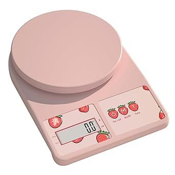 Amazon.com: UCTHAT Pink Kitchen Scale - Digital Food Scale with LCD Display, USB Charging, Weight in Grams and Ounces for Baking, Cooking, and Meal Prep (3kg /0.1g) : Home & Kitchen Digital Food Scale, Digital Food, Food Scale, Digital Scale, Weighing Scale, Pink Kitchen, Kitchen Scale, Cool Kitchens, Art Wallpaper