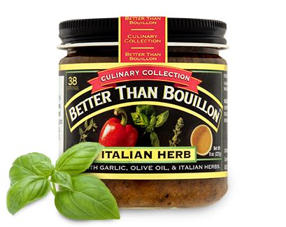 Bouillon Recipe, Italian Herbs, Garlic Puree, Italian Olives, Soup Broth, Chicken Base, Garlic Olive Oil, Premium Ingredients, Salad Dressings