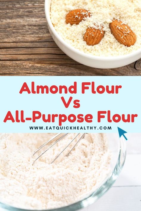 Almond Flour Vs All-Purpose Flour Almond Flour Substitute, All Purpose Flour Recipes, Roux Recipe, Make Almond Flour, Almond Butter Recipes, Healthy Flour, Almond Milk Recipes, Flour Substitute, Baking With Almond Flour