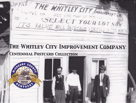 The Whitley City Improvement Company McCreary County kentucky Mccreary County, Cumberland Falls, Kentucky Girl, My Old Kentucky Home, Historic Photos, Family Genealogy, Postcard Collection, Coal Mining, Old Postcards