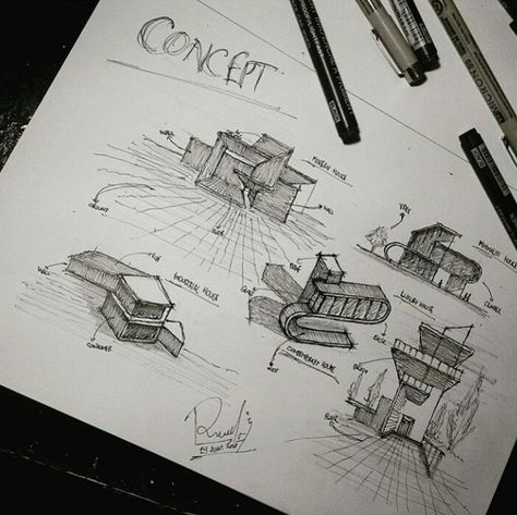 Concept Design // By @rangga.r20  snapcha Concept Board Architecture, Instagram Concept, Concept Models Architecture, Pavilion Architecture, Architecture Presentation Board, Architecture Sketchbook, Architecture Concept Diagram, Architecture Design Sketch, Architecture Design Drawing