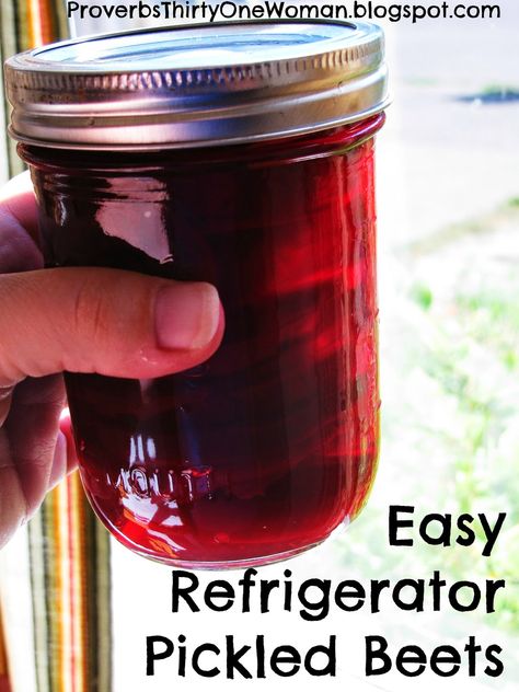 Easy Refrigerator Pickled Beets - Proverbs 31 Homestead Refrigerator Pickled Beets, Pickled Beets Recipe, Beets Recipe, Pickled Foods, In A Pickle, Refrigerator Pickles, Pickled Beets, Beet Recipes, Pickled Veggies