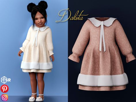 The Sims Resource - Dakota - Cute floral dress Sims 4 Cc Toddler Girl Clothes, Sims Cc Finds, Sims 4 Infant Dress, Ts4 Toddler Cc Clothes, Sims 4 Cc Clothes Children, Sims4 Cc Toddler Clothes, Sims Cc Clothes Kids, Sims 4 Cc Children Clothes, Child Sims 4 Cc Clothes