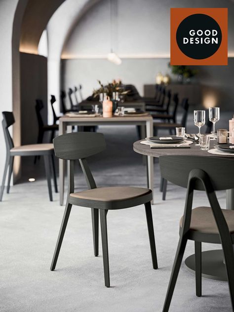 Living – COMPASSO Restaurant Chairs Design, Plates Design, Chaise Restaurant, Wood Chair Design, Outdoor Restaurant Design, Clothing Store Interior, Chair Design Wooden, Hotel Chair, Furniture Design Chair