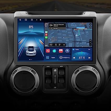 13.1 inch Touch Screen Car Radio Stereo for Jeep Wrangler JK Compass Dodge Ram with Wireless Carplay Andriod Auto Dodge Ram, Jeep Wrangler, Car Radio, Compass, Touch Screen, Dodge, Ram, Jeep, Screen