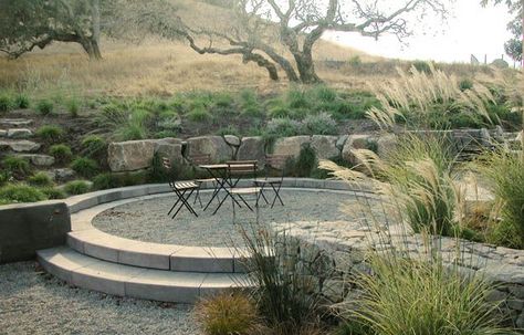 Elevated Terrace, Terraced Patio, Terraced Landscape, Natural Stone Patio, Stone Terrace, Open Landscape, Terraced Landscaping, Planting Design, Dry Garden