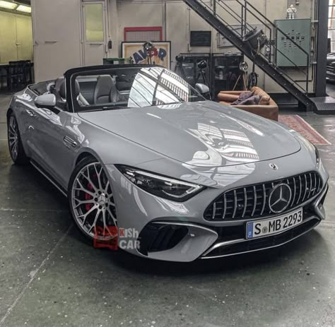 Grey Mercedes Benz, Grey Mercedes, Mercedes Sl55 Amg, Mercedes Benz Convertible, Sl63 Amg, Mercedes Benz Maybach, Dream Cars Mercedes, New Luxury Cars, Luxury Car Interior