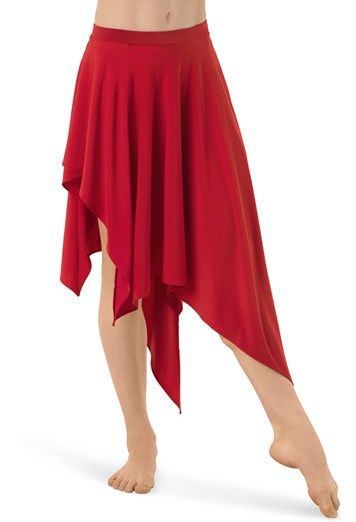 Asymmetrical Handkerchief Hem Skirt | Balera™ Handkerchief Hem Skirt, Dance Style, Red Skirt, Dance Fashion, Handkerchief Hem, Hem Skirt, Red Skirts, Vintage Sewing Patterns, Dance Outfits