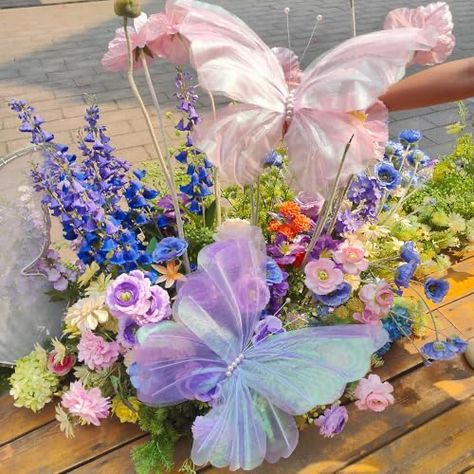 Enchanted Forest Theme Party Decoration, Butterfly Theme Bridal Shower Ideas, Butterfly Centerpiece Ideas, Fairy 1st Birthday Party Ideas, Butterfly Theme Birthday Decoration, Butterfly Theme Quinceanera, Enchanted Forest Theme Party, Forest Theme Party, Butterfly Birthday Theme