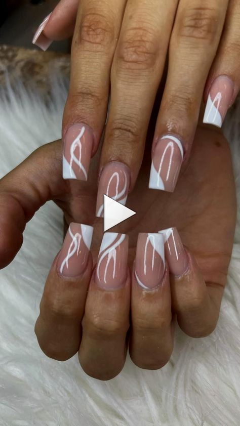 ** ▷homecoming nails simple, homecoming nails black, homecoming nails acrylic, homecoming nails acrylic coffin, ....! Nails Boujee, Cut Hair At Home, Homecoming Nails Red, Silver Nails Homecoming, Boujee Nails, Holographic Glitter Nails, Nude Acrylic Nails, Homecoming Nails Blue, Tapered Square Nails