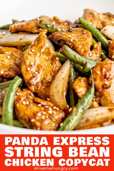 Panda Green Bean Chicken, Panda Express String Bean Chicken Recipe, Asian Chicken And Green Beans Stir Fry, Chinese Chicken Green Beans, Stir Fry Chicken And Green Beans, Chicken Green Beans Stir Fry, Green Bean Stir Fry Chicken, Green Bean Recipes Chicken, Green Bean Chicken Panda Express