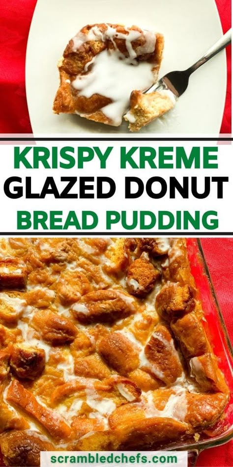 Bread Pudding With Donuts Krispy Kreme, Bread Pudding Using Donuts Krispy Kreme, Doughnut Breakfast Casserole, Donut Bread Pudding Easy, Bread Pudding Made With Donuts Recipe, Donut Breakfast Casserole, Bread Pudding With Donuts Recipe, Krispy Kreme Donuts Bread Pudding Recipe, Bread Pudding Glaze