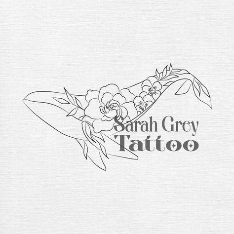 whale floral Sarah Grey tattoo Whale Tattoo Design, Sarah Grey, Marine Tattoo, Whale Tattoo, Whale Tattoos, Grey Tattoo, Sweet Style, Tattoo Design, Tatting