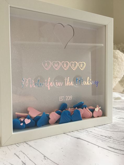 Student Midwife frame, drop box in Holographic Vinyl, White Glitter Background, with coloured hearts www.thecraftymidwifeshop.com Midwifery Student Motivation, Midwife Student Aesthetic, Midwifery Student Aesthetic, Nurse Midwife Aesthetic, Midwifery Student Wallpaper, Student Midwife Aesthetic, Midwifery Aesthetic, Midwife Tattoo, Labour And Delivery Nurse