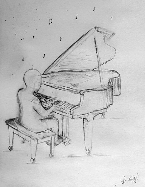 piano man drawing Piano Poses Drawing, Someone Playing Piano Reference, Playing Piano Drawing Pose, Guy Playing Piano Drawing, Piano Art Reference, Piano Playing Drawing, Drawing A Piano, Person Playing Piano Drawing Reference, Person Playing Piano Drawing