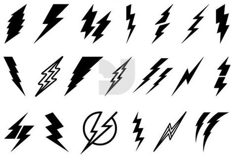 Storm Tattoo, Lightning Bolt Tattoo, Lightning Tattoo, Bolt Tattoo, Small Chest Tattoos, Lightning Bolt Design, Filipino Tattoos, Circle Tattoos, Sharpie Tattoos