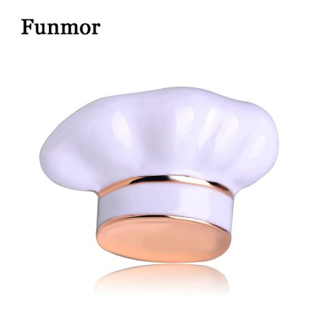 Cheap Brooches, Buy Directly from China Suppliers:Funmor Enamel Chef Cap Shape Brooches For Women Men Cook Restaurant Cafe Badge Clothes Accessories Lapel Pins Alloy Brooch Joias Enjoy ✓Free Shipping Worldwide! ✓Limited Time Sale ✓Easy Return. Caps Design, Chef Cap, Scarf Buckle, Shoulder Jewelry, Man Cooking, Female Chef, Culinary Arts, Cap Design, White Enamel