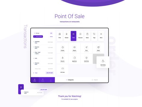 Point Of Sales Design, Point Of Sale Design, App Design Ipad, Marketing Dashboard, Tablet Ui, Pos Design, App Concept, Pos System, Gui Design