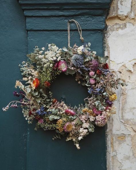 Bramble & Wild on Instagram: "More dried wreaths will be coming to the webshop this week…We will keep you posted…! #driedflowers #wreathwatch #awreathisntjustforchristmas #wreathsofinstagram" Dried Wreath, Nature Inspired Decor, Flower Stands, Autumn Day, Flower Beds, Fall Wreaths, Grape Vines, Dried Flowers, Nature Inspiration