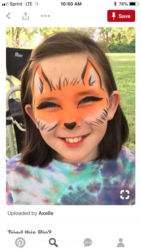 Fox Face Paint Halloween, Face Painting Animals Easy, Kid Halloween Face Paint, Fast Easy Face Paint Designs, Kid Face Painting Ideas, Fox Face Paint Easy, Kids Face Painting Ideas Easy, Kids Halloween Face Painting Ideas, Animal Face Paint Ideas For Kids