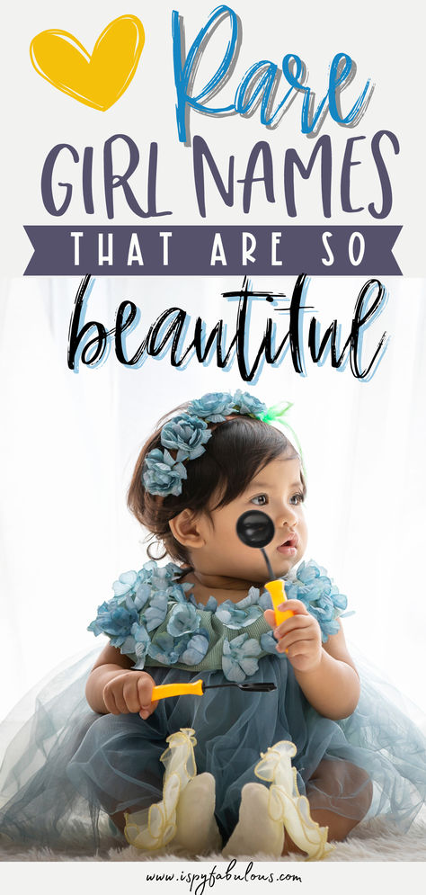 These rare girl names are not as popular as others, but just as beautiful and memorable. I've been writing baby name posts and watching baby name trends for years and this is my collection of super pretty baby girl names that are not overused. Perfect for your new bestie or the lead character in your next book. Click on the link to head to the blog post to see all the names! Hispanic Girl Names, Spanish Baby Girl Names, Celebrity Girl Names, Italian Baby Girl Names, Spanish Girl Names, Baby Girl Names Rare, Latin Baby Girl Names, Rare Beautiful Names, Rare Girl Names