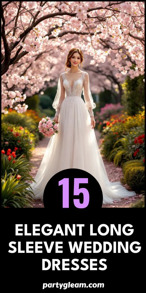 Attention brides-to-be! If you're on the hunt for the perfect wedding dress, check out these 15 elegant long sleeve wedding dresses. Each design blends classic beauty with modern trends, allowing you to shine on your special day. From exquisite tulle details to stunning organza creations, our list showcases beautiful options tailored to your bridal style. Whether you prefer lace embellishments or sleek silhouettes, these long sleeve gowns will make you feel gorgeous. Don't miss finding your dream dress! High Collar Wedding Dress, Elegant Long Sleeve Wedding Dresses, Lace Embellishments, Long Sleeve Wedding Dresses, Sleeve Wedding Dresses, Long Sleeve Gown, Long Sleeve Wedding, Modern Trend, Perfect Wedding Dress