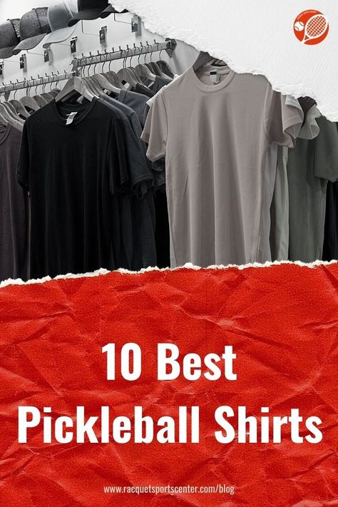 You will find an in-depth look at 10 of the best pickleball shirts currently available to buy on the market. | Pickleball Shirts Review & Buyer's Guide [2022] | Best Pickleball Shirts Reviews | Moisture Wick Drifit Pickleball Sport Shirt | #SportShirt #BestPickleballShirt #BestPickleballDrifit #DrifitShirt #Pickleball #RacquetSportsCenter Pickleball Outfits Men, Pickleball Outfits For Women Over 50, Pickleball Outfits For Women, Pickleball Outfit, Pickleball Tshirt, Pickleball Shirts, Best Pickles, Sports Center, Pickleball Shirt