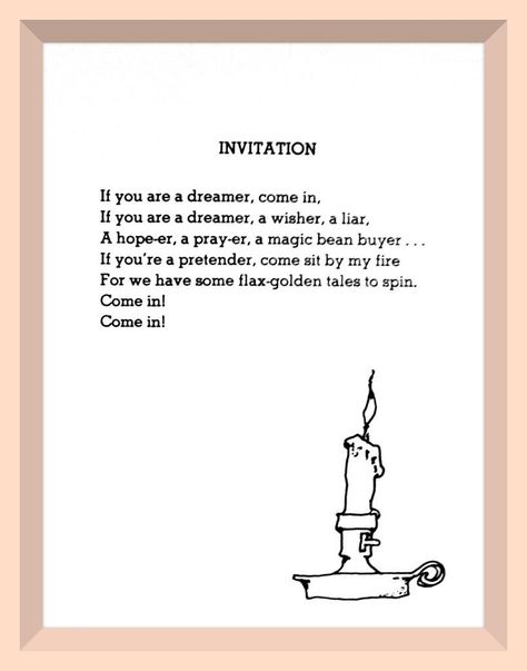 If you are a dreamer, come in... Shel Silverstein Tattoo, Silverstein Tattoo, Shel Silverstein Quotes, Whimsical Quotes, Day Camp Activities, High Tea Invitations, Silverstein Poems, Shel Silverstein Poems, Shel Silverstein Books